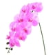 thumbnail image 1 of Uxcell 1-Pack Flores de Orquídea Artificial 9 Pétalos Grandes 37 Pulgadas Ramo de Seda Phalaenopsis Lila Orquídeas Falsas para Hogar/Boda, 1 of 1