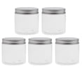 thumbnail image 2 of 5 Unidades 200 Ml PET Plástico Vacío Contenedores Cosméticos Envases Con Tornillos De Aluminio Tapas Loción Crema Ungüentos Botella Botella De Alimentos Botella Maceta Yuyangstore Tarro de maquillaje vacío, 2 of 8