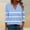 Light Blue, variant on CLOISE Womens Shirts Fall Fashion Striped Tees V-Neck 3/4 Sleeve Tops Casual Basic Shirts Flowy Outfits Navy XL