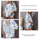 thumbnail image 5 of Women Pullover Sweatshirt Off The Shoulder Tie Dye Wide Crew Neck Soft Comfortable Long Sleeve Blouse, 5 of 5