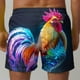 thumbnail image 4 of Pantalones cortos de playa holgados de verano para hombre, con bolsillos, para nadar., 4 of 6
