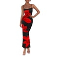 thumbnail image 1 of Vestido PRETTYGARDEN Sexy Floral Maxi de Tul Negro XXL, 1 of 8