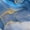 Liquid Marble Abstract, variant on Elephant Stock Blue Liquid Marble Abstract Wall Art - Horizontal Canvas Wall Art - Living Room Wall Decor - Abstract Canvas - Blue And Gray Decor - 12" x 8"