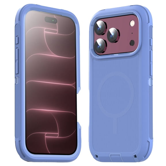 Magnetic Case for Apple iPhone 18 Pro Max Rugged Shockproof Heavy Duty Phone Cover MagSafe Protective Blue