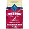 Blue Buffalo Freedom Beef Dry Dog Food for Adult Dogs, Grain-Free, 4 lb. Bag