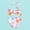 Orange, variant on Girls Two Piece Swimsuit Bikini Set with Front Bow Tie Adjustable Straps for Youth Teen Summer Beach Pool Party Swimwear