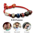 thumbnail image 4 of Peach Blossom Luck simboliza la llegada del amor. Pulsera de cristal de colores para Hombre Mujer MFZFUKR BST3004642-1, 4 of 5