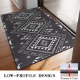 thumbnail image 3 of Black and White Geometric Boho Pattern Door Rugs,Washable Non Slip Door Mats Indoor,Decorative Door Mats,Entry Mat Indoor for Entrance,Bedroom,Kitchen,Bathroom,20"x32", 3 of 6