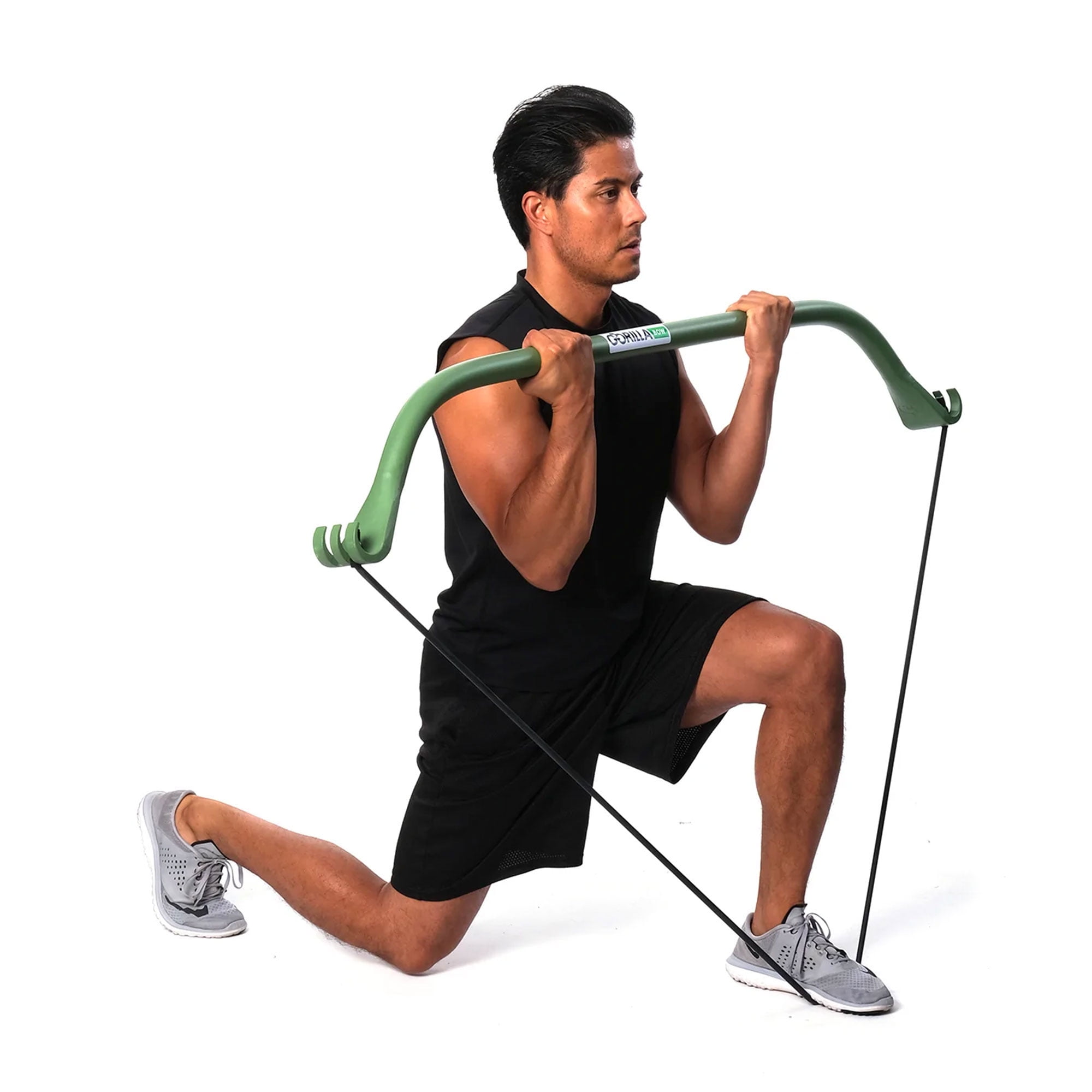 Lite Gorilla Bow Portable Home Gym Resistance Bands and Bar System for Travel, Fitness, Weightlifting and Exercise Kit, Full Body Workout Equipment Set