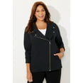 thumbnail image 2 of Catherines Women's Plus Size Suprema Studio Moto Jacket, 2 of 4