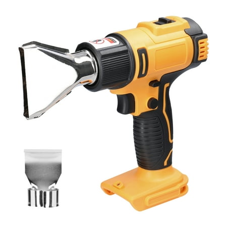 

Docooler Cordless Handheld Hot Air Machine Lithium Rechargeable Heating Equipment Temperatures Adjustable Power Tool with 2 Nozzles Compatible with 18V Lithium Battery