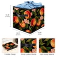 thumbnail image 3 of Peach Foldable Clothes Storage Organizer Bins with Handle, 10.8"x10.5"x10.6", Large Capacity, 3 of 6