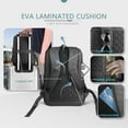 thumbnail image 3 of hk Laptop Backpack for Men with USB Charging Port Water-Resistant for 15.6 Inch Computer Bag Durable High-Tech Daypack Casual Backpack for Business Work College Weekender Travel-Black, 3 of 7