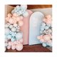 thumbnail image 5 of Cubierta para arco de boda de 7,2 pies, cubierta para soporte de arco de boda ajustable, parte superior redonda para fiesta de cumpleaños, banquete, decoración, azul cielo, 5 of 5