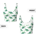thumbnail image 6 of Goofa Sea Turtle Printed Sports Bras for Women, High Impact Running Bra Workout Crop Tank Tops Longline Sports Bra Push up-Large, 6 of 9