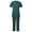 A-Army Green, variant on Jinhomg Womens Summer Scrubs 2 Piece Plus Size Nursing Uniform Casual Loose Short Sleeve Plain Scrub Shirt and Pants with Pockets Seasonal Sale Black XXXXL