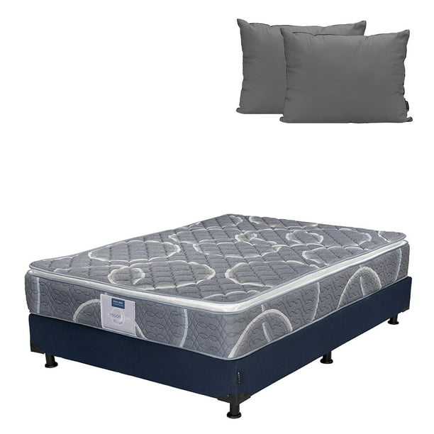 Colchón Queen Size Dicasa Bongo + Box + Almohada 2Pack