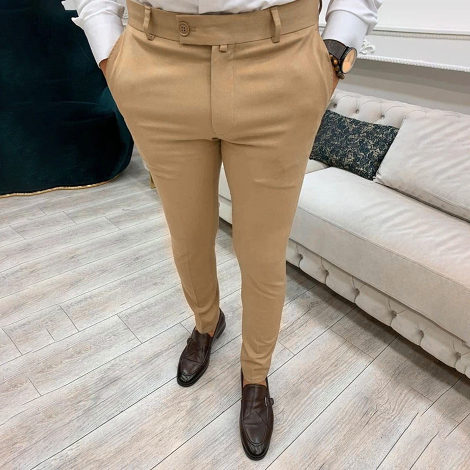 Mens Relaxed Fit Stretch Dress Pant  DUER