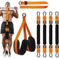 thumbnail image 1 of Bandas de Resistencia para Ejercicio 75 lbs,Set de 4 Bandas Elásticas para Pull Ups,Ligas de Resistencia para Ejercicio Entrenamiento en Casa/Gimnasio,Contiene Manijas y Pedales., 1 of 5