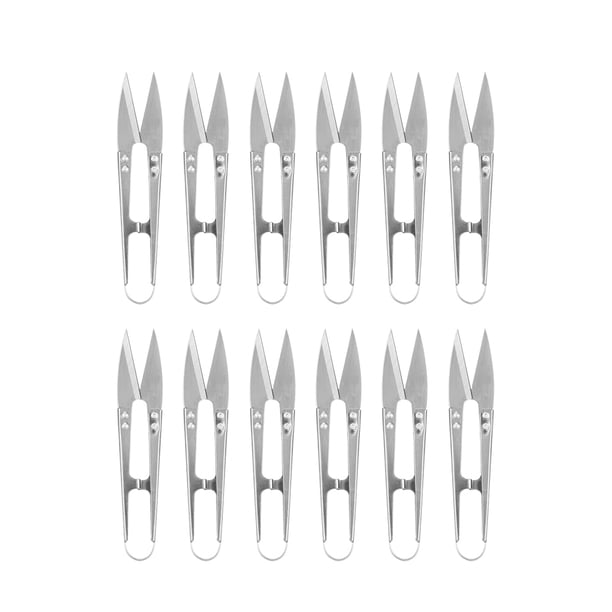 Tijeras de Costura, cortadoras de Hilo, Tijeras de Hilo de Bordar, Mini Tijeras peque?as para Recortar Nudos, Tijeras de Hilo Ligero, Gran Costura, Suministros de Bricolaje, 12 Piezas de Acero Ecomeon no