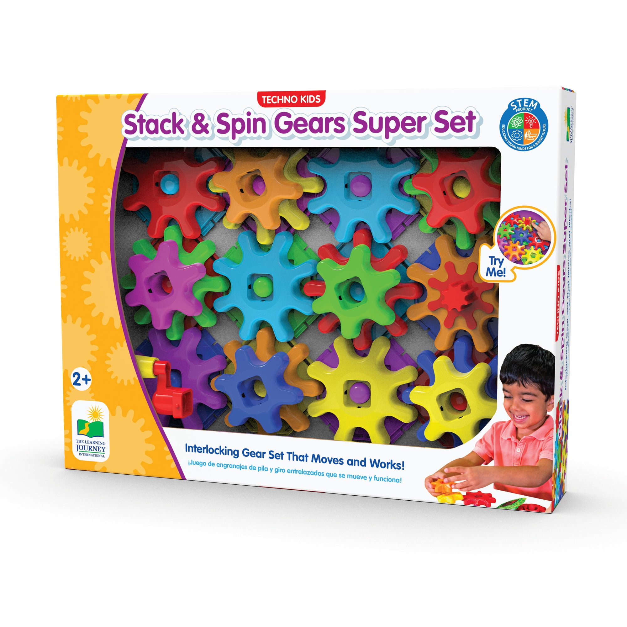 techno kids stack and spin gears