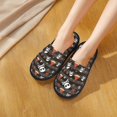 thumbnail image 6 of Fotbe Pirate skull Pattern Women's Fuzzy Slippers Plush Slippers Fluffy Winter House Shoes Indoor and Outdoor-Large, 6 of 8