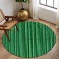 thumbnail image 2 of Round Area Rug 5 Ft, Retro Green Washable Non-Slip Circle Carpet for Living Room/Bedroom, Vintage Rustic Plants Trees Lines Pattern Low-Profile Runner Mats Collection Rugs for Indoor, 2 of 8