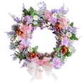 thumbnail image 2 of Holloyiver 15.7" Mixed Floral Spring Summer Wreath, Large Pink Rose and White Daisy Wreaths, Front Door Window Home Decor Wreaths and Holiday Celebrations, 2 of 8