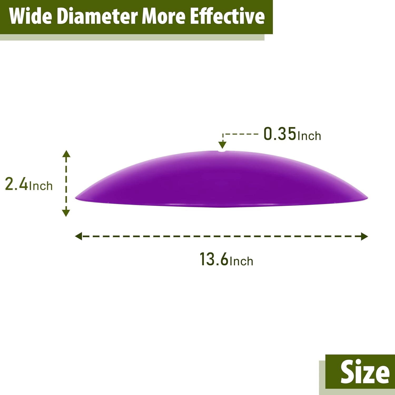 13" Bird Feeder Rain Cover,Bird Feeder Dome,Hummingbird Feeder Guard, Proof Bird Feeders Baffle,Smart Birds Feeder's Umbrella (Purple),2Pack
