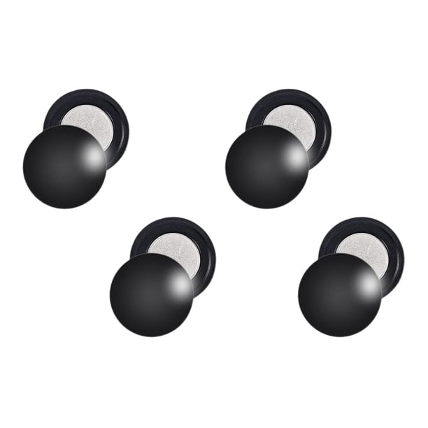 4 pares de clips para dorsales de carrera, clips de fijación para dorsales, portanúmeros para maratón Negro