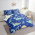 thumbnail image 3 of Castle Fairy Kawaii Animal Dinosaur Bedding Comforter Set 7pcs for Kids Teens Boys Girls,Cartoon Wildlife Dino Queen Bedding Sets Super Cozy,Cute Rainbow Queen Sheet Sets,Ultra Soft Home Decor, 3 of 8