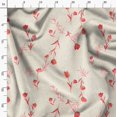 thumbnail image 4 of Soimoi Red Fabric - By the Yard - 54 Inch Wide - Leaves & Flower Floral Print Fabric - Nature - inspired and Graceful Designs for Fashion and Home Printed Fabric, 4 of 6