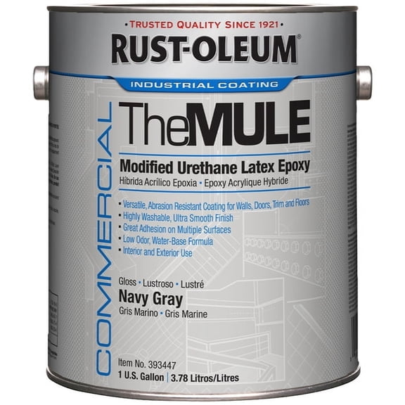 1 gal Rust-Oleum 393447 Navy Gray MULE Modified Urethane Latex Epoxy, Gloss