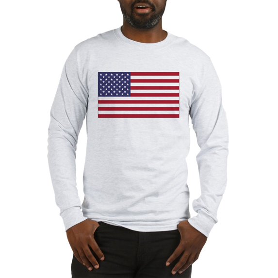 CafePress - American Flag Long Sleeve T Shirt - Unisex Cotton Long Sleeve T-Shirt