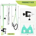 thumbnail image 5 of Dog Grooming Arm with Pet Grooming Hammock, 35" Pet Grooming Table Arm with Adjustable No Sit Haunch Holders, Dog Grooming Stand with Loop Noose for Small and Medium Pets, Green, 5 of 18