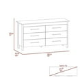 thumbnail image 3 of FM FURNITURE Luxor 6-Drawer Engineered Wood Double Dresser in Light Oak/White, 3 of 9