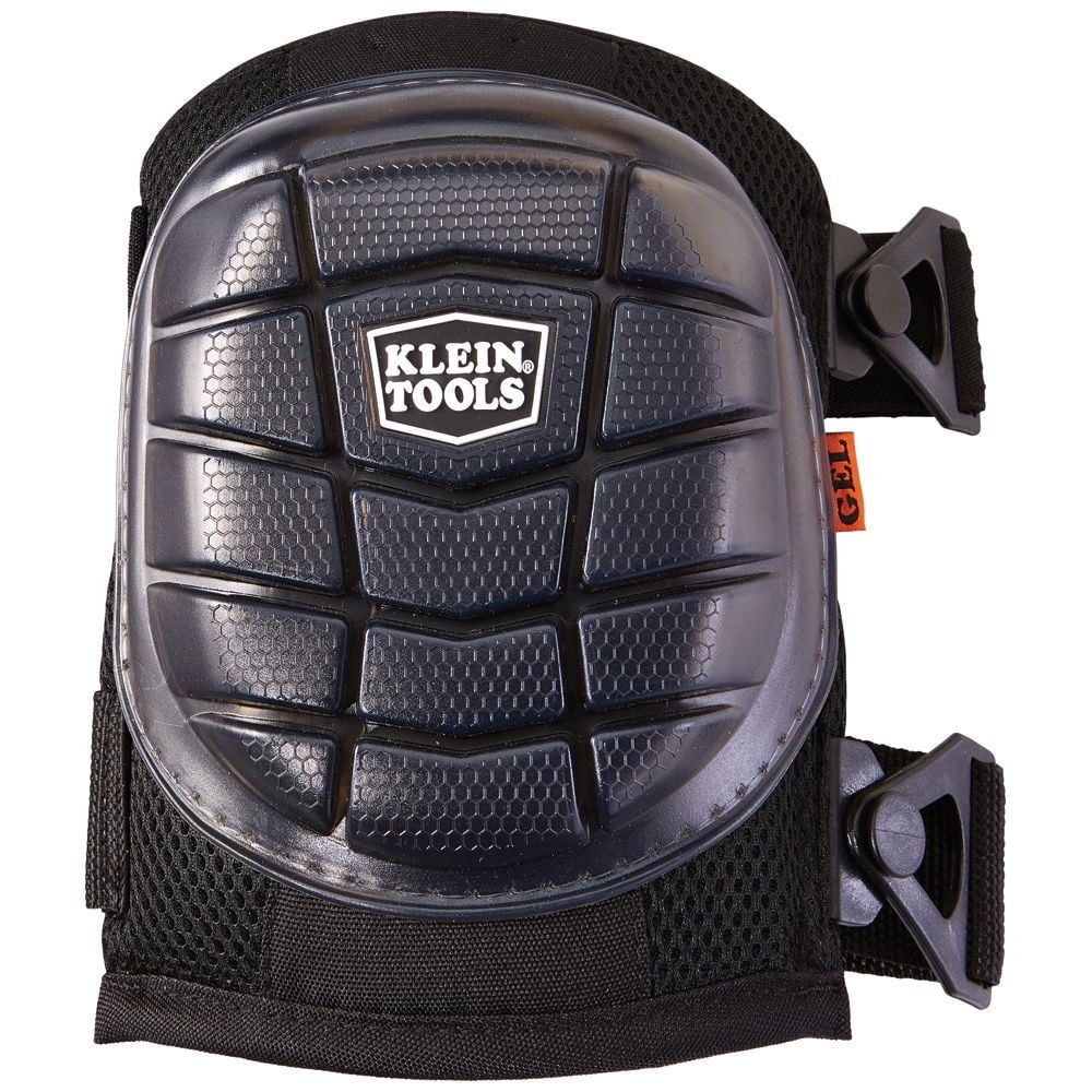 Klein Tools 60184 2-Piece Lightweight Gel Knee Pad Set - One Size, Black