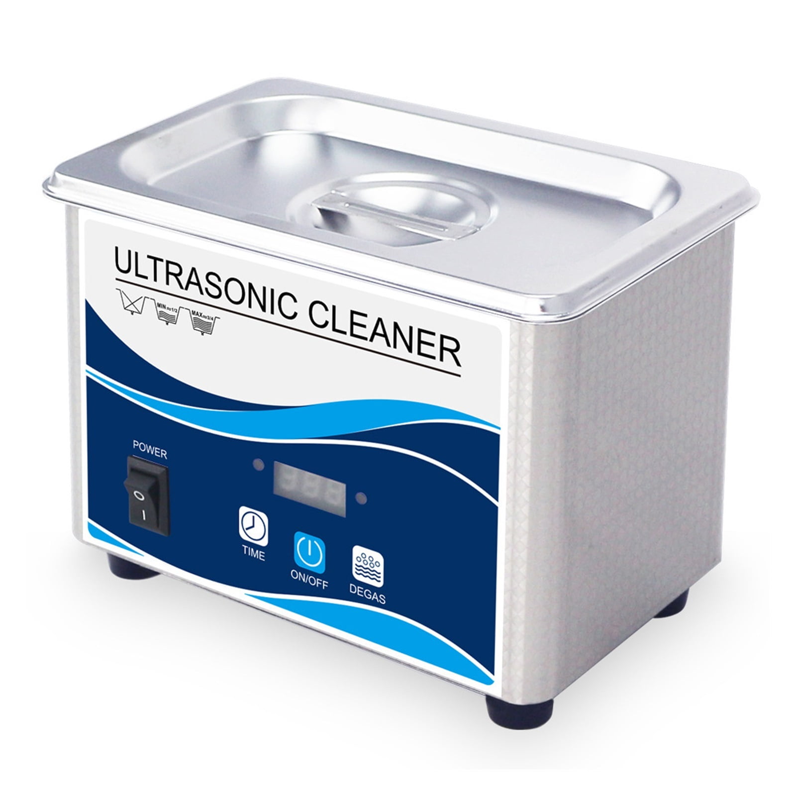 800ml 80W Ultrasonic Cleaner Stainless Steel Washing Bath Machine Glasses Jewelry Watch Denture Mini Ultrasound Wave Cleaning Tank