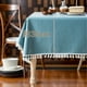 thumbnail image 5 of Manteles de cocina sin arrugas Unique Bargains para cubrir mesas de camping y fiestas 66.93"x47.24" azul, 5 of 5