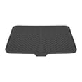 thumbnail image 1 of DOLITY Dish Drying Mat Drain Pad Dish Draining Mat Kitchen Mat Tray Sturdy Sink Mat Black, 1 of 9