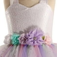 thumbnail image 3 of HAWEE Mermaid Princess Costume Tutu Dress for Girls with Headband Purse Halloween Birthday Party Gifts Dress Up Clothes, 3 of 4