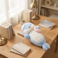 thumbnail image 2 of Cozy Ocean Companions Seal Plush Toy, Soft Cuddly Spotted Seal Stuffed Animal with Hat for Home Decor and Sleeping, Cute Sea Animal Doll 27.56-inch, 2 of 5