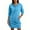 Blue, variant on Yucgh Women's Fashion Casual Stand Collar Drawstring Sweater Dress, 3/4 Sleeve Knit Tunic Dress, Winter Fall Warm Lounge Dress，L