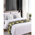 thumbnail image 4 of Xipuska Summer Yellow Lemon Bed Runners for King Size Bed, Decorative Bed Throws for Foot of Bed, Watercolor Botanical Modern Bed Runner Sofa Throw Bedding Scarf Protector Slipcover for Bedroom/Hotel, 4 of 6