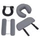 thumbnail image 4 of Mesa de con cuna facial y reposacabezas, juego completo, portátil, con reposabrazos, almohada, cojín estable y cómodo para cuello cabeza. gris, 4 of 9