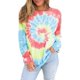 thumbnail image 1 of Sudadera holgada de manga larga con cuello redondo y diseño de bloque de color informal para mujer Adepaton WMPH-1200-10, 1 of 1