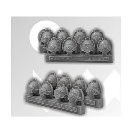 Scibor Monstrous Miniatures Sci-Fi Celtic Shoulder Pads #2 New