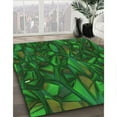 thumbnail image 2 of Ahgly Company Indoor Square Patterned Dark Forest Green Area Rugs, 8' Square, 2 of 6