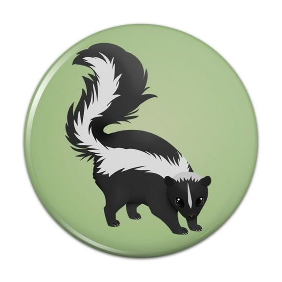Skunk Posing Pinback Button Pin