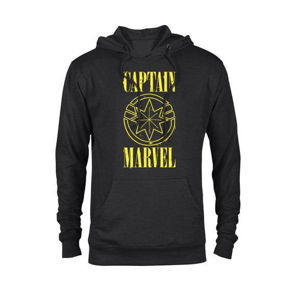 Marvel Captain Marvel 90s Logo - Pullover Hoodie for Adults - Customized-Black